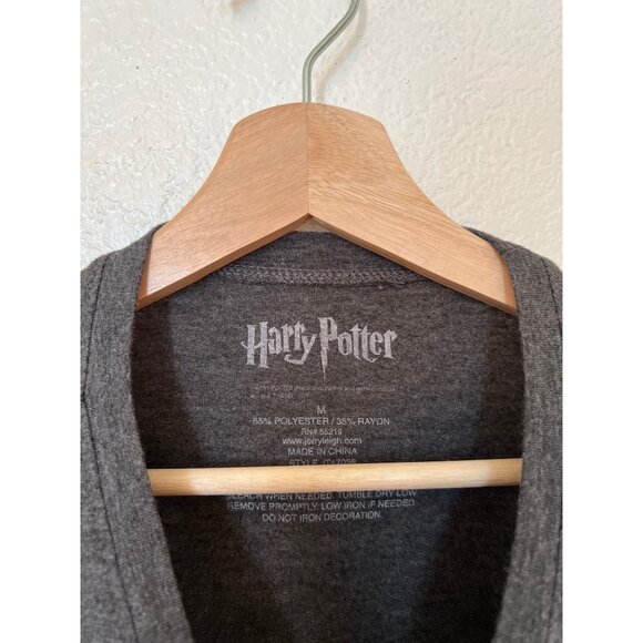 Harry Potter Hogwarts Crest Womens T-Shirt Gray Size M - Picture 3 of 4